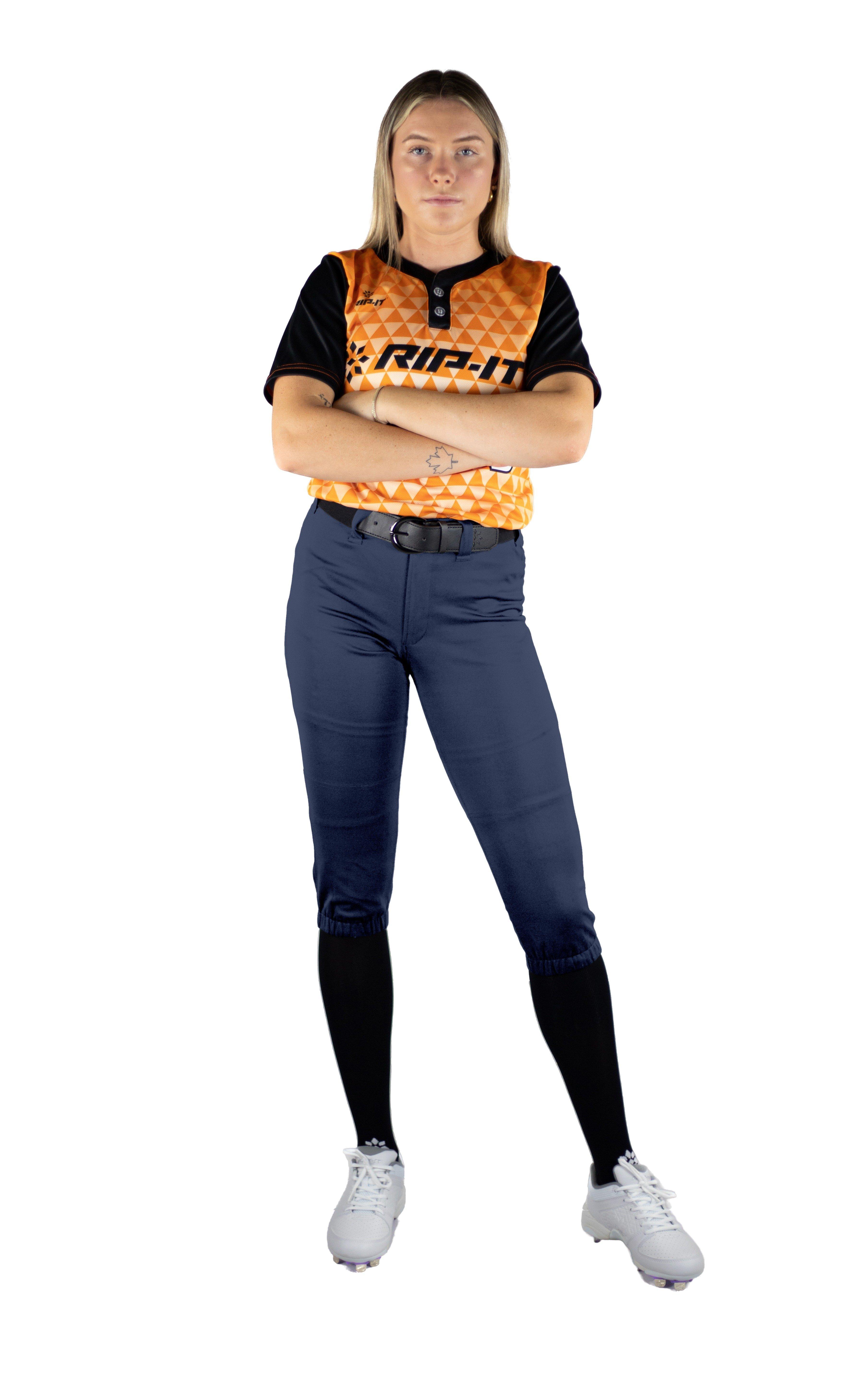 RIP-IT Women's Revolution Straight Softball Pants - Navy